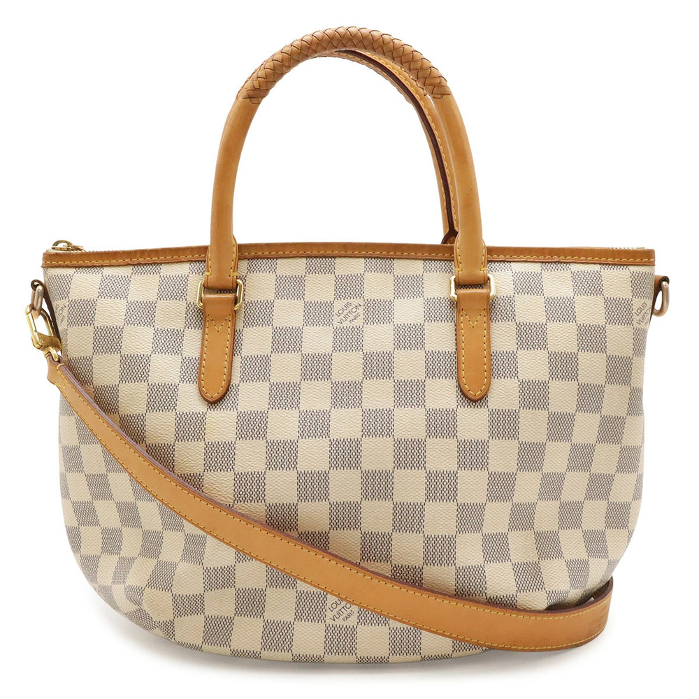 LOUIS VUITTON Damier Azur White Riviera Tote Bag Shoulder Crossbody